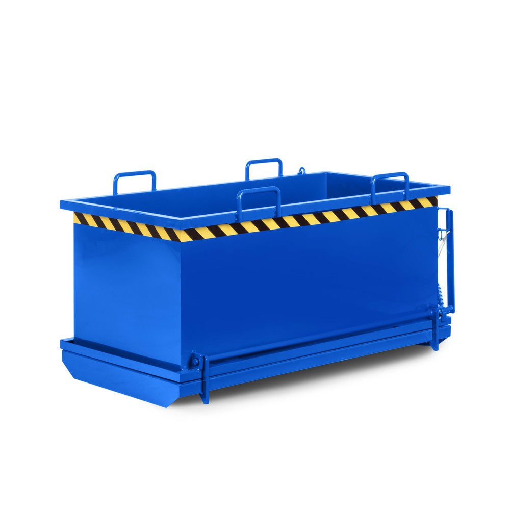 Productafbeelding nr. 1: RR-Industrietechnik® Bodemklepcontainer type RKB, inhoud 1 m³, RAL 5010 gentiaanblauw
