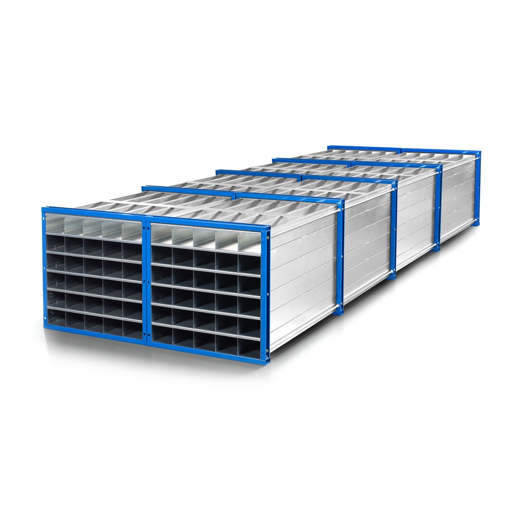 Productafbeelding nr. 2: RR-Industrietechnik® Honingraatstelling type RWR, h x b x d 1.000 x 1.000 x 6.000 mm, aantal vakken: 48