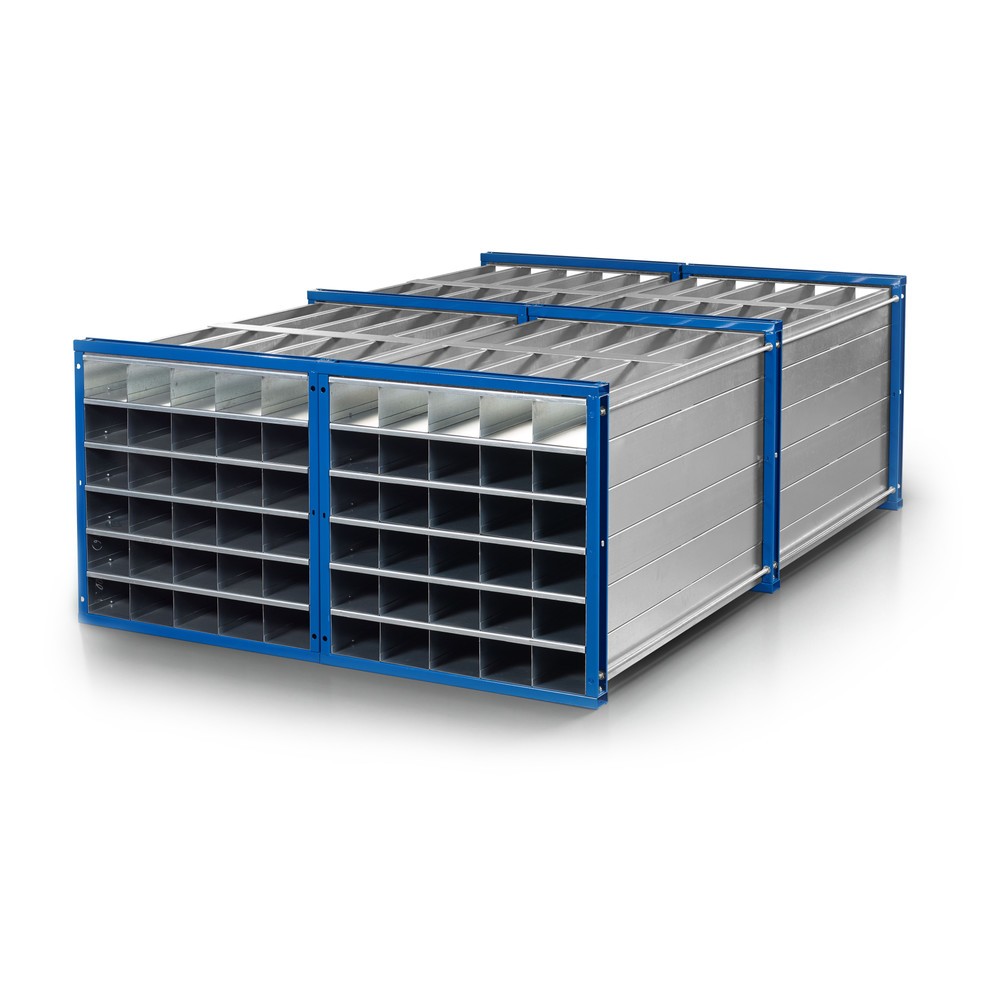 Productafbeelding nr. 2: RR-Industrietechnik® Honingraatstelling type RWR, h x b x d 1.000 x 1.000 x 3.000 mm, aantal vakken: 81