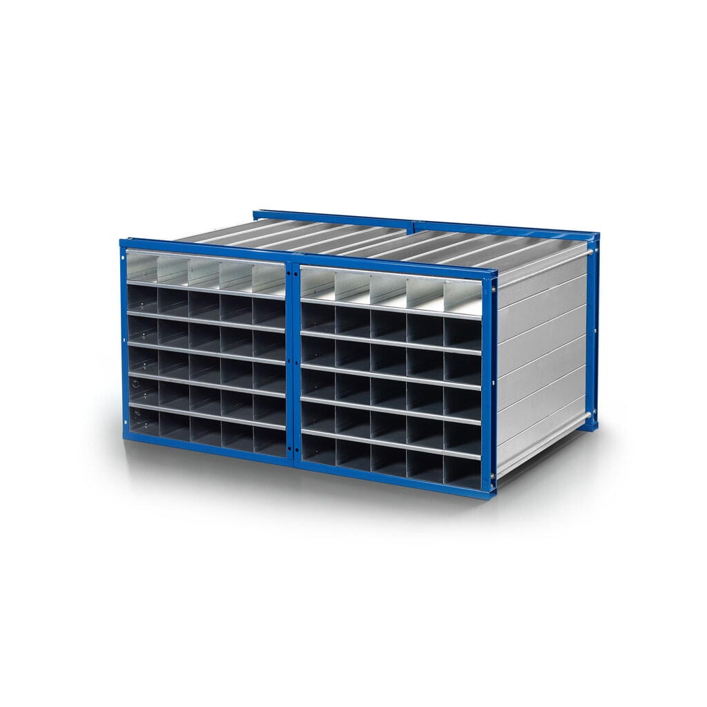 Productafbeelding nr. 2: RR-Industrietechnik® honingraatstelling type RWR, hxbxd 1.000 x 1.000 x 1.000 mm, aantal compartimenten 24