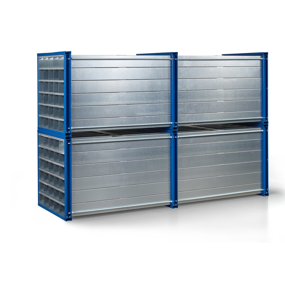 Productafbeelding nr. 1: RR-Industrietechnik® Honingraatstelling type RWR, h x b x d 1.000 x 1.000 x 3.000 mm, aantal vakken: 81