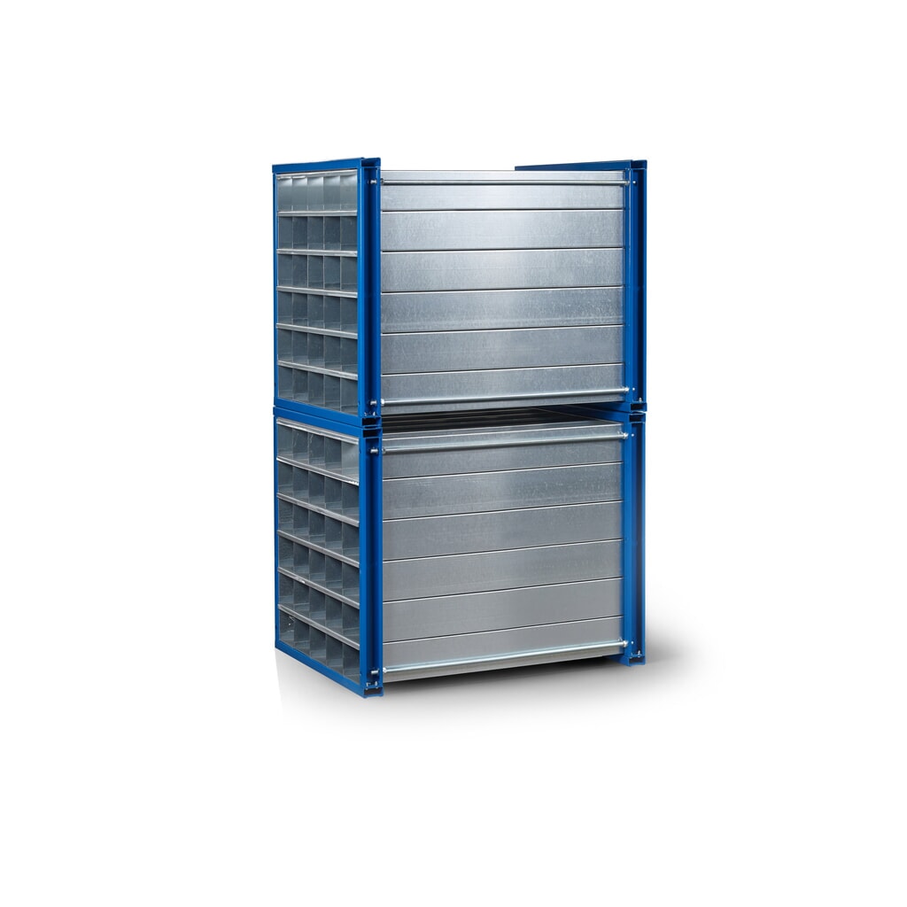 RR-Industrietechnik® honingraatstelling type RWR, hxbxd 1.000 x 1.000 x 1.000 mm, aantal compartimenten 12 Product afbeelding: RR-Industrietechnik® honingraatstelling type RWR, hxbxd 1.000 x 1.000 x 1.000 mm, aantal compartimenten 12