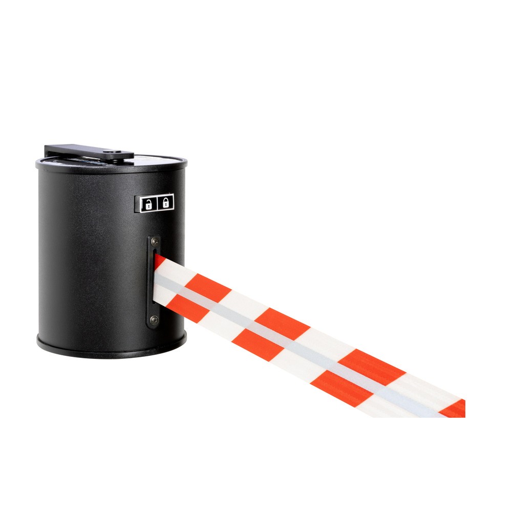 Productafbeelding nr. 1: RS-GUIDESYSTEMS® bandcassette GLW 1800 REFLECTO, wandmontage, lengte 18 m, breedte 50 mm, behuizing zwart, lint rood/wit