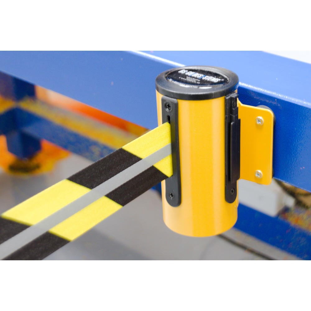 Productafbeelding nr. 5: RS-GUIDESYSTEMS® bandcassette GLW 45-E REFLECTO, wandmontage, lengte 2,3 m, breedte 50 mm, behuizing geel, lint zwart/geel