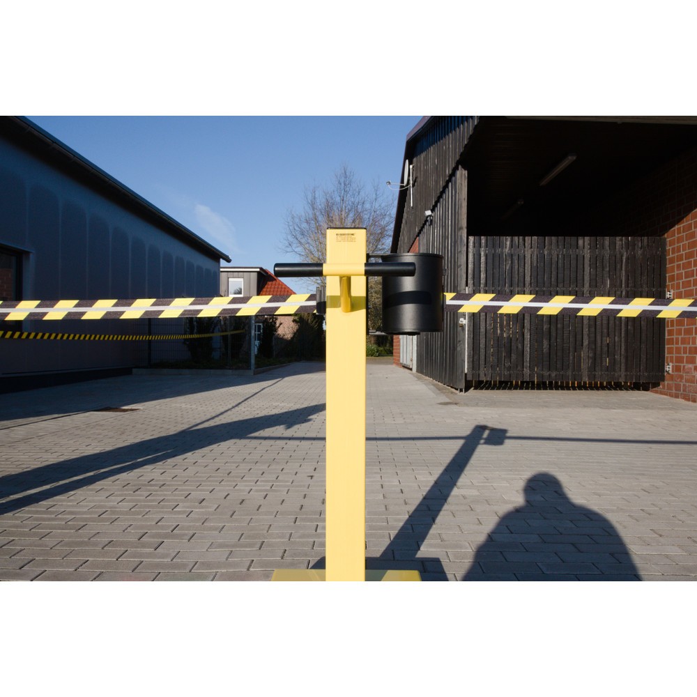 Productafbeelding nr. 4: RS-GUIDESYSTEMS® afzetpaal met lint GLA 2000-E REFLECTO, lengte 2x 18 m, breedte 50 mm, paal geel, lint zwart/geel