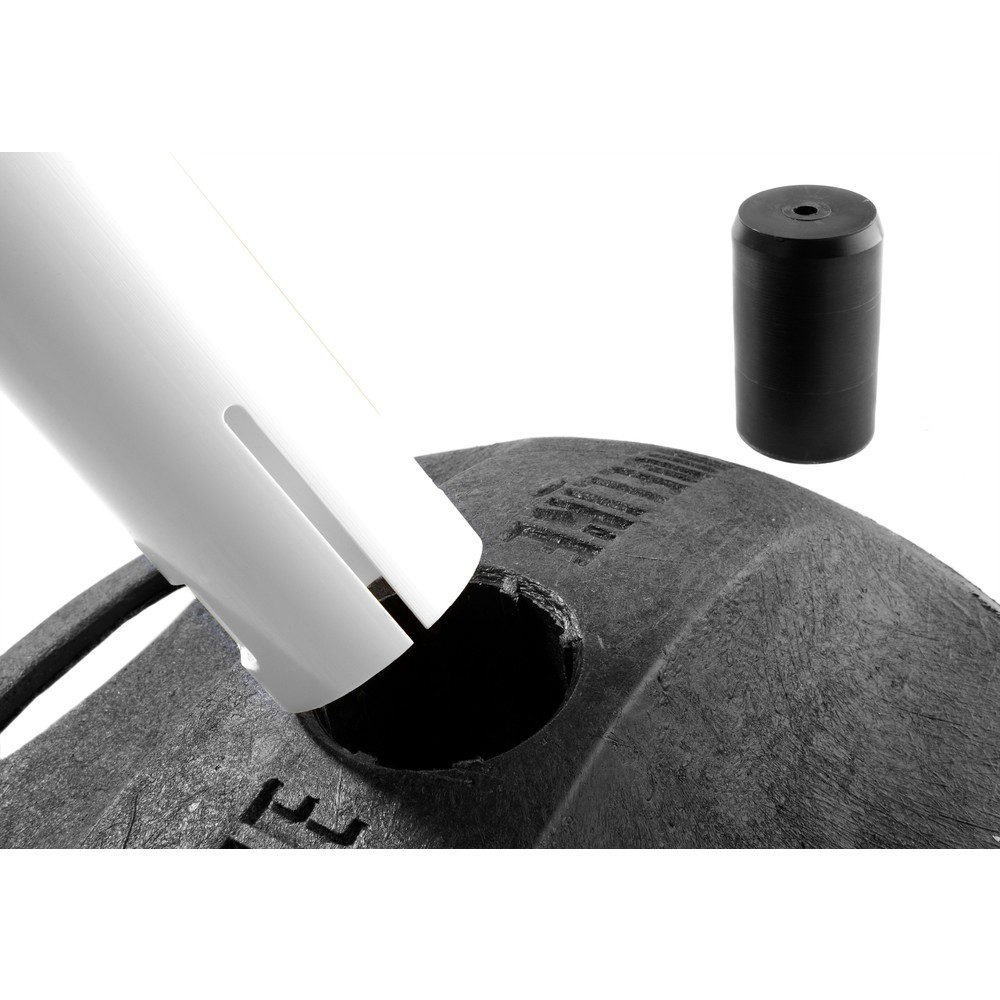Productafbeelding nr. 3: RS-GUIDESYSTEMS® afzetpaal met lint GLA 25-M REFLECTO, lengte 3,5 m, breedte 50 mm, paal wit, lint zwart/geel