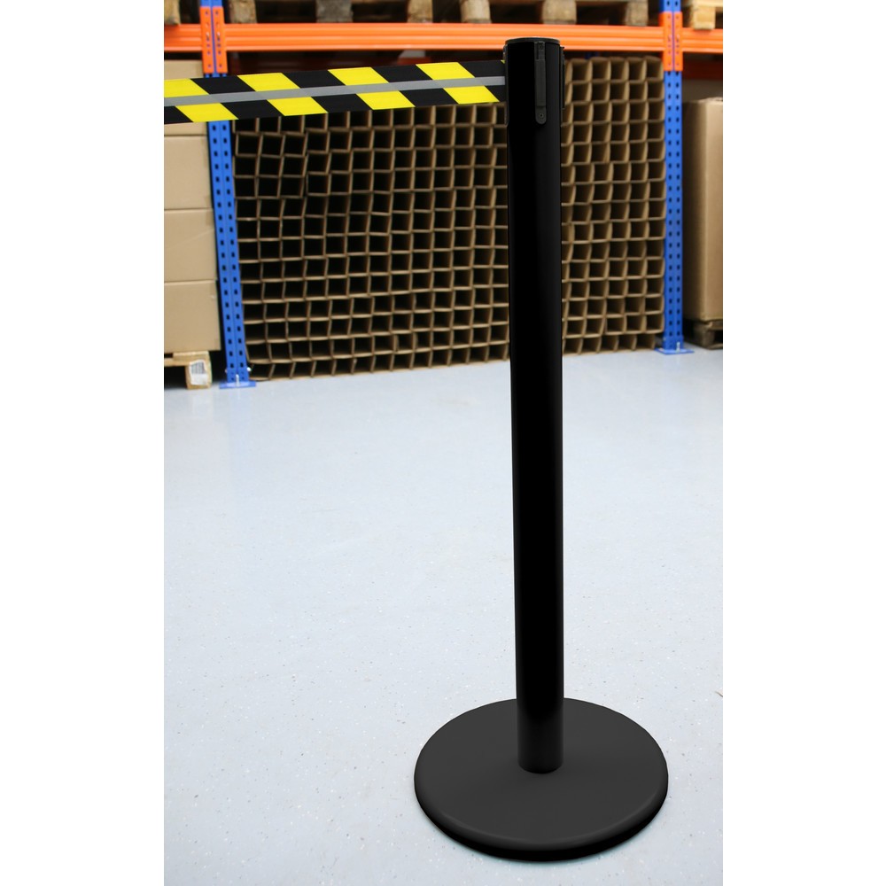Productafbeelding nr. 3: RS-GUIDESYSTEMS® afzetpaal met lint GLA 45-J REFLECTO, lengte 2,3 m, breedte 50 mm, paal zwart, lint zwart/geel
