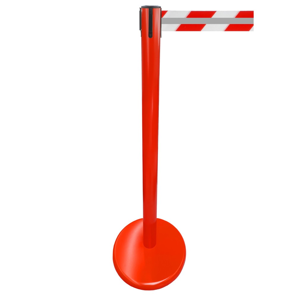 Productafbeelding nr. 1: RS-GUIDESYSTEMS® afzetpaal met lint GLA 45-D REFLECTO, lengte 2,3 m, breedte 50 mm, paal rood, lint rood/wit