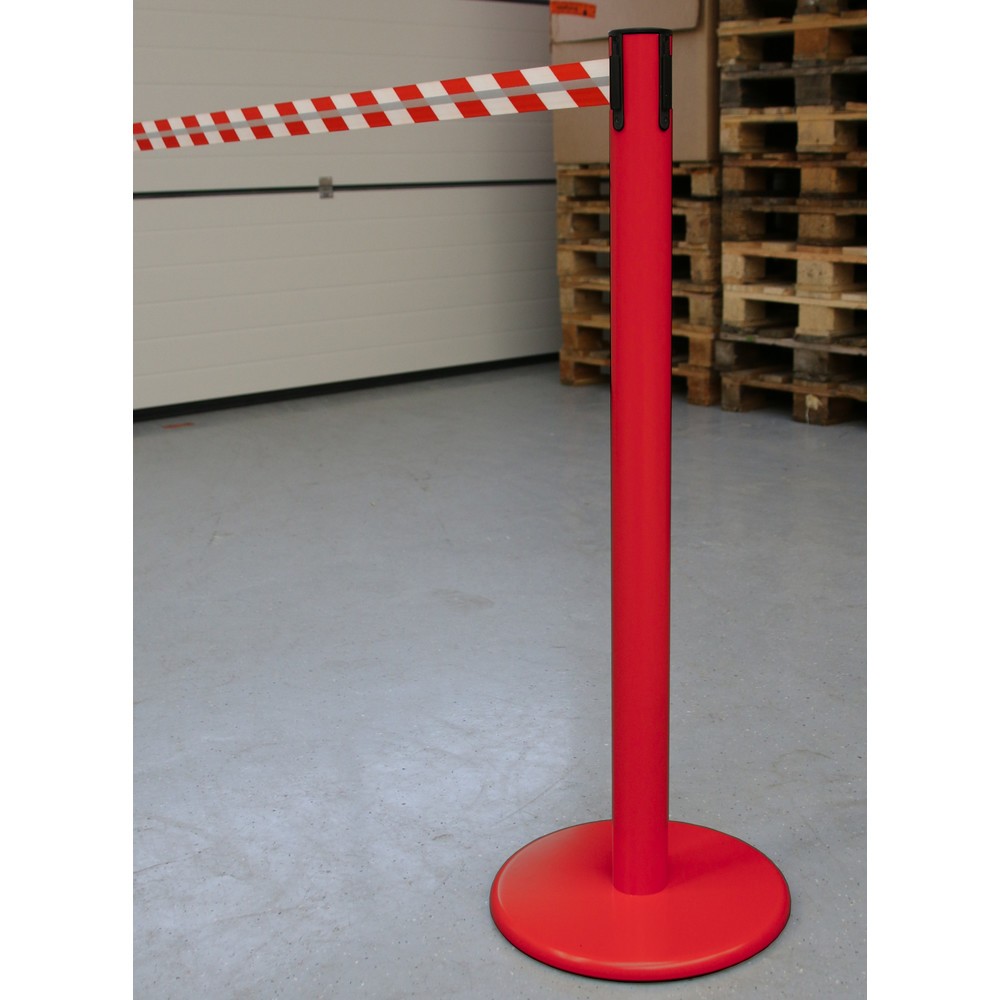 Productafbeelding nr. 4: RS-GUIDESYSTEMS® afzetpaal met lint GLA 45-D REFLECTO, lengte 2,3 m, breedte 50 mm, paal rood, lint rood/wit