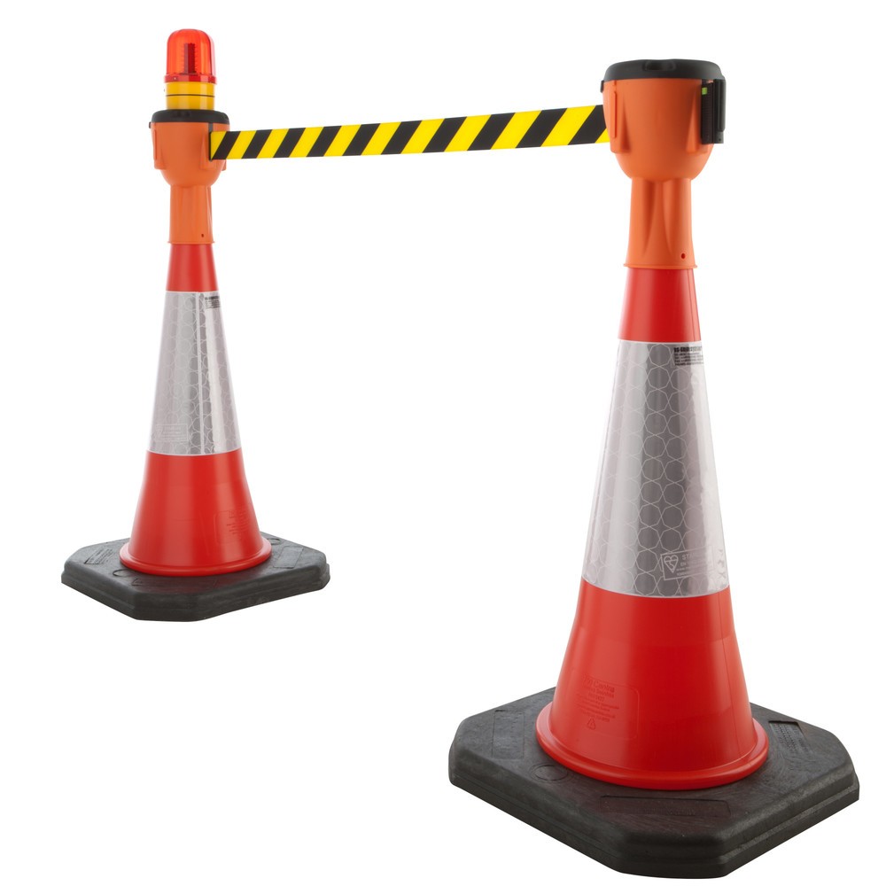 Productafbeelding nr. 2: RS-GUIDESYSTEMS® verkeerskegelopzetstuk SK 900, lengte 9 m, behuizing oranje, lint zwart/geel