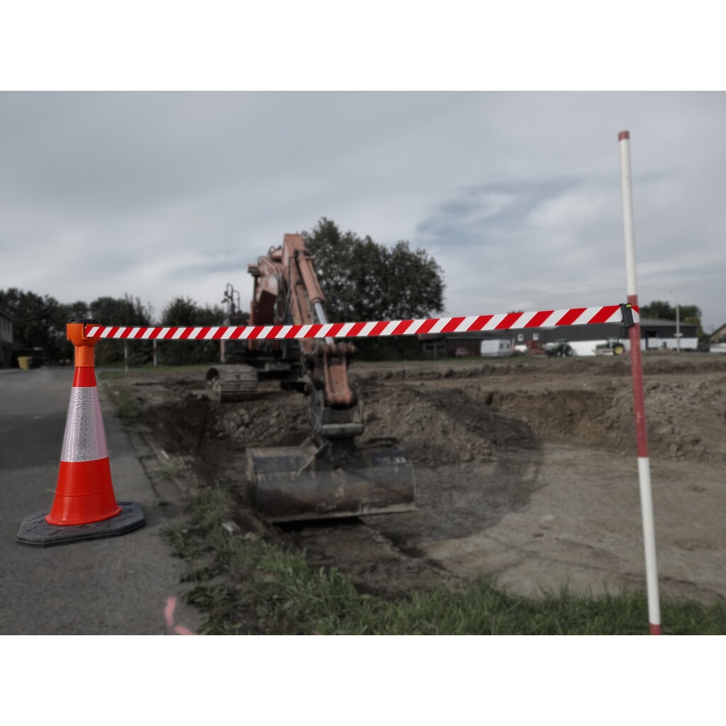 Productafbeelding nr. 3: RS-GUIDESYSTEMS® verkeerskegelopzetstuk SK 900, lengte 9 m, behuizing oranje, lint zwart/geel