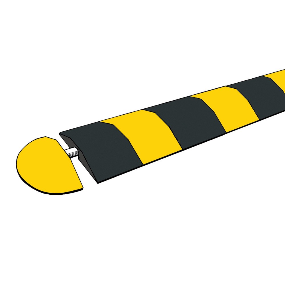 Productafbeelding nr. 2: Verkeersdrempel van rubber, < 20 km/u, basiselement, geel