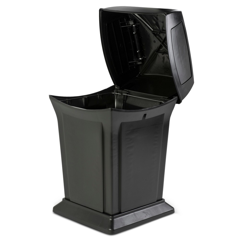 Productafbeelding nr. 2: Rubbermaid Ranger® Afvalcontainer, 2 Flaps, 170,3 liter, Zwart