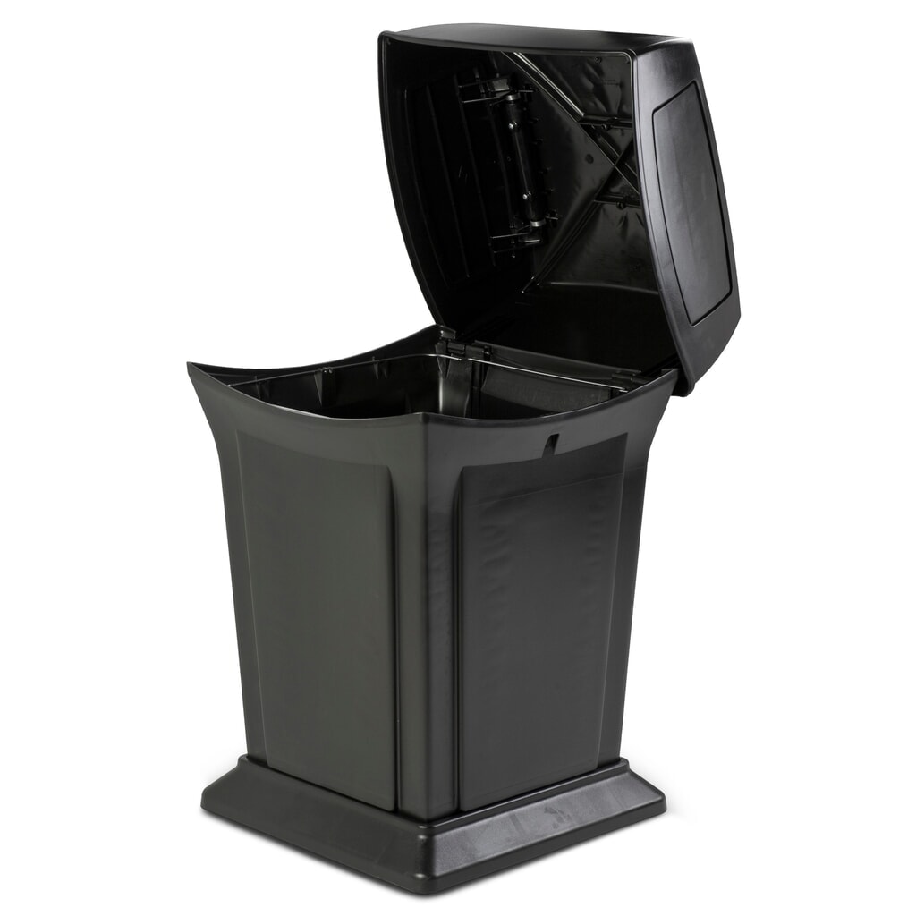 Productafbeelding nr. 2: Rubbermaid Ranger® afvalcontainer, 4 openingen, 170,3 liter, zwart