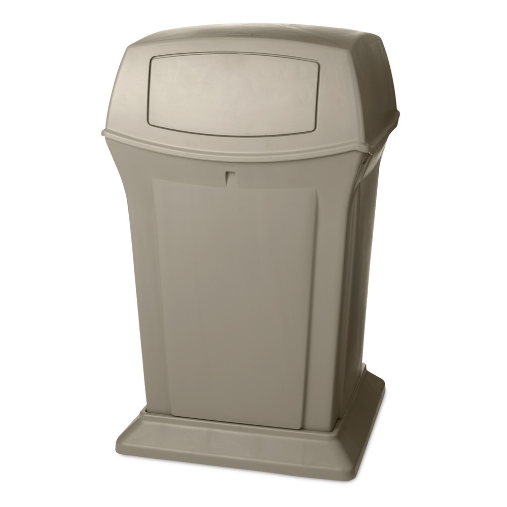 Productafbeelding nr. 1: Rubbermaid Ranger® Afvalcontainer, 2 flappen, 170,3 liter, Beige