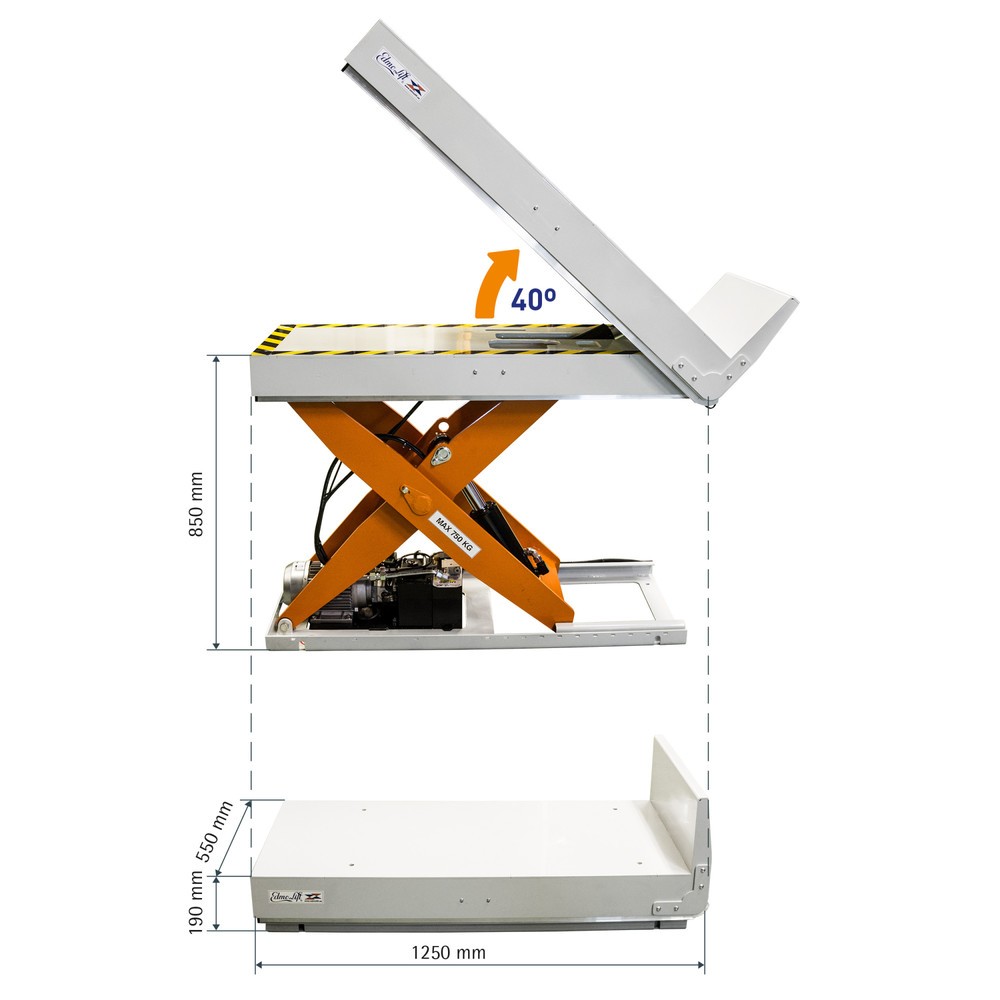Productafbeelding nr. 2: Schaarheftafel EdmoLift® met kantelfunctie