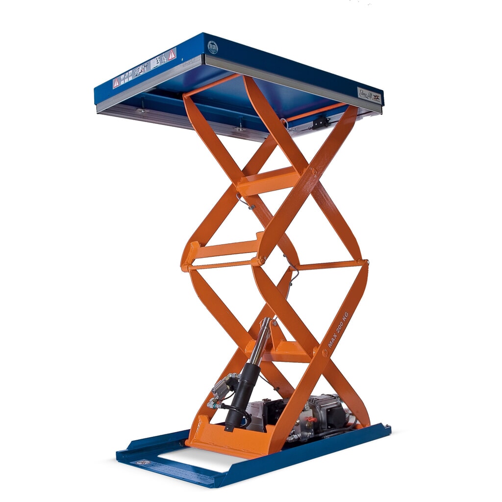 Heftafel met dubbele schaar EdmoLift®, C-serie, cap. 200 kg, platform van 900 x 600 mm Product afbeelding: Heftafel met dubbele schaar EdmoLift®, C-serie, cap. 200 kg, platform van 900 x 600 mm