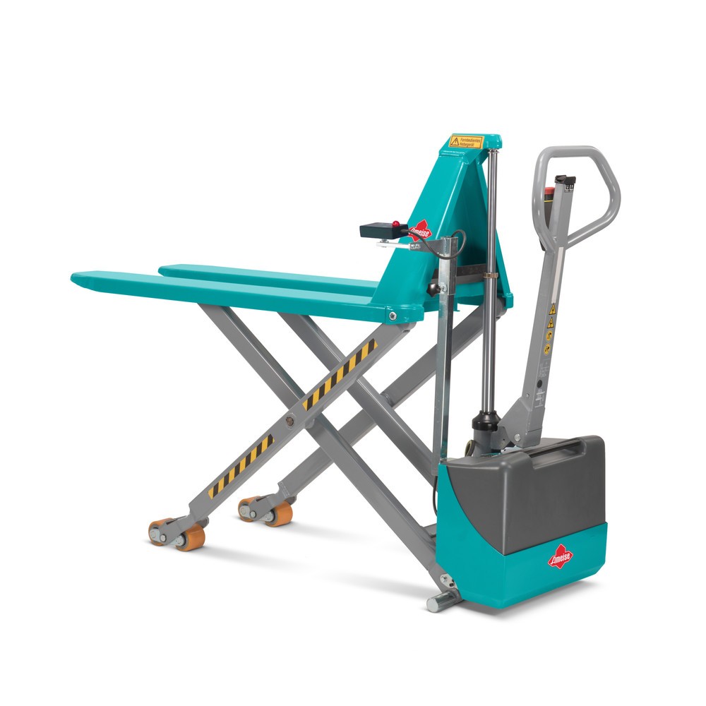 Product afbeelding: Schaarhefwagen Ameise® PTM 1.5 Scissor elektrohydraulisch, draagvermogen 1.500 kg, vorklengte 1.200 mm