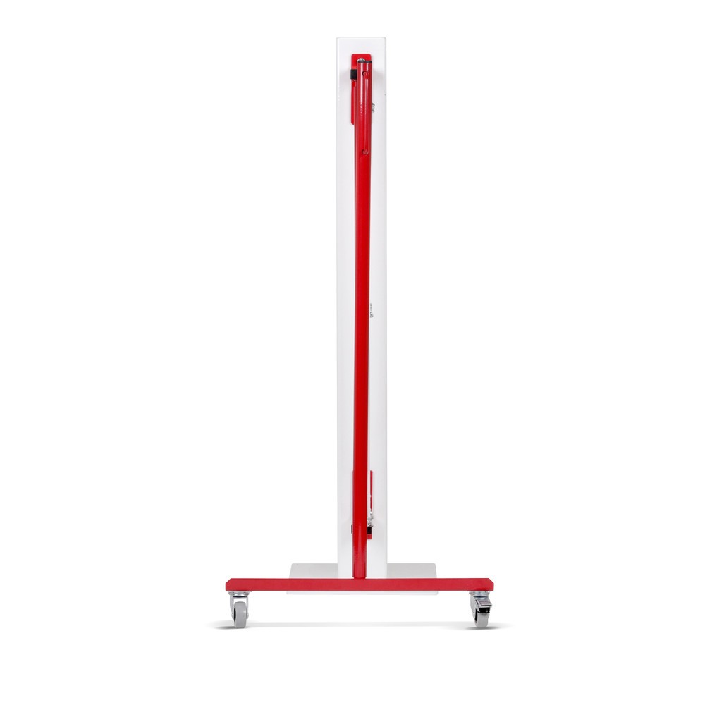 Productafbeelding nr. 3: Schaarhek, wiel aan één zijde, wandmontage, breedte 4.000 mm, rood/wit
