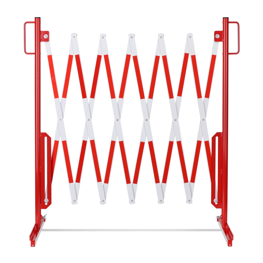 Productafbeelding nr. 5: Schaarhek, voetjes aan beide zijden, breedte 3.600 mm, rood/wit