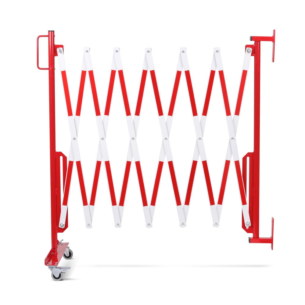 Productafbeelding nr. 5: Schaarhek, wiel aan één zijde, wandmontage, breedte 3.600 mm, rood/wit