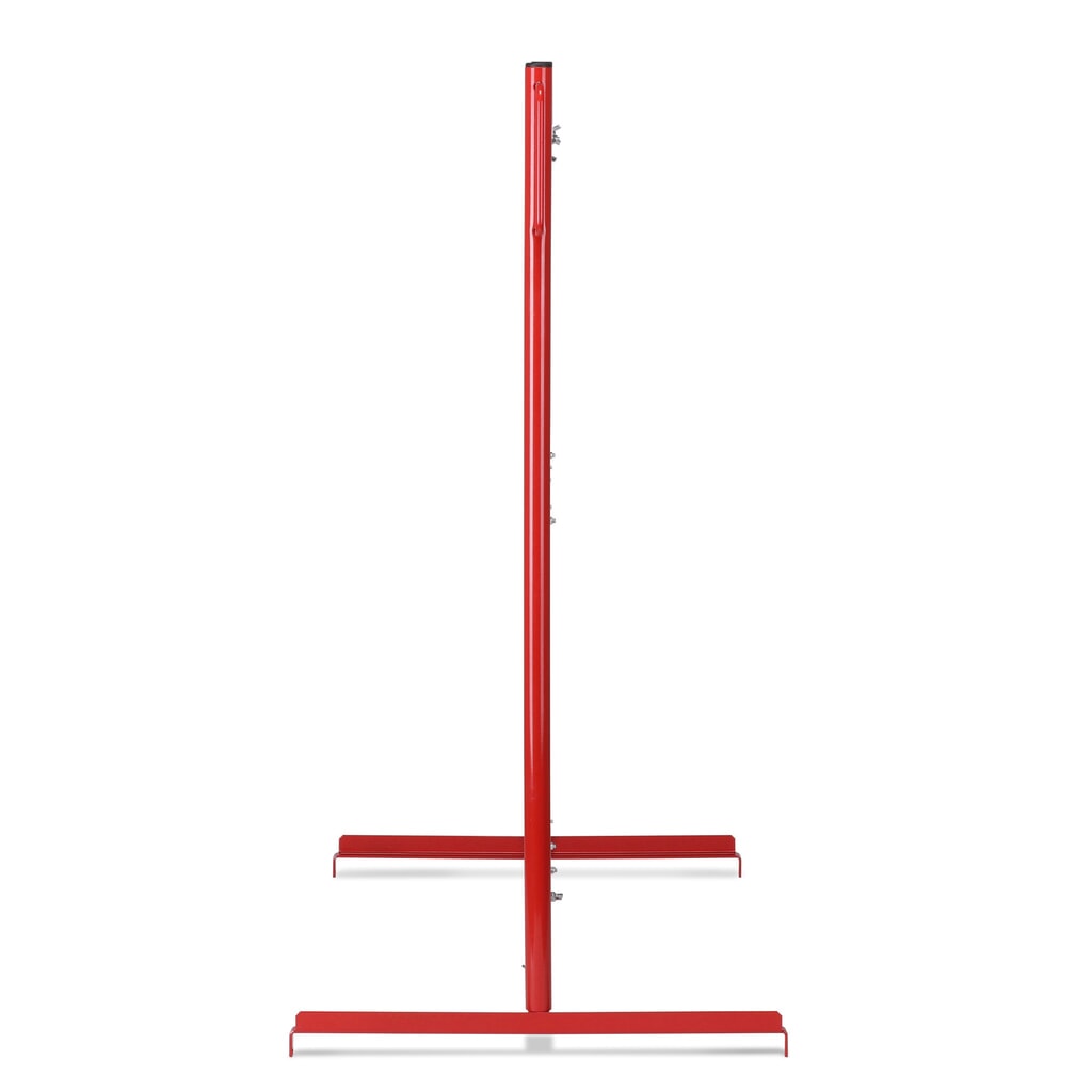 Schaarhek, voetjes aan beide zijden, breedte 3.600 mm, rood/wit Productafbeelding nr. 7: Schaarhek, voetjes aan beide zijden, breedte 3.600 mm, rood/wit