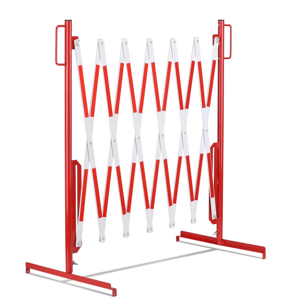 Productafbeelding nr. 8: Schaarhek, voetjes aan beide zijden, breedte 3.600 mm, rood/wit