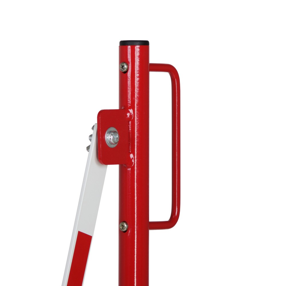 Productafbeelding nr. 9: Schaarhek, wiel aan één zijde, wandmontage, breedte 3.600 mm, rood/wit