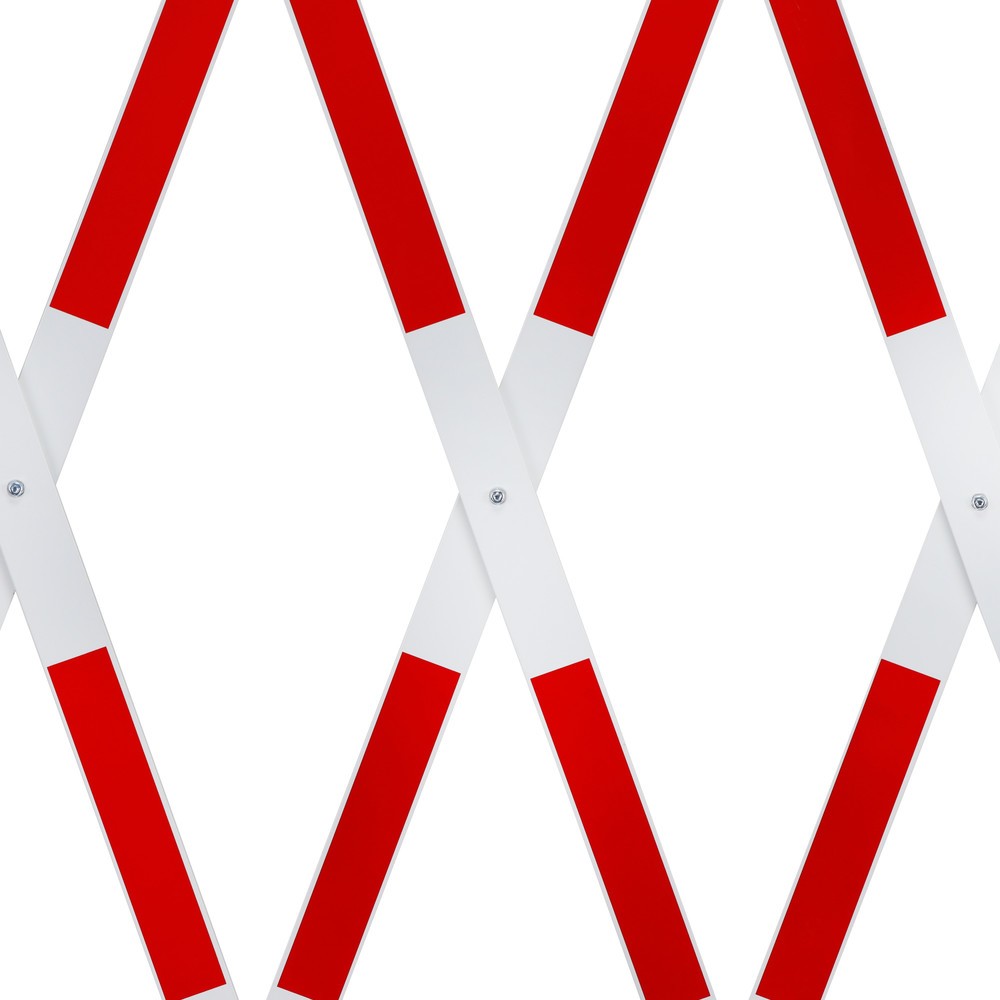 Productafbeelding nr. 9: Schaarhek, voetjes aan beide zijden, breedte 4.000 mm, rood/wit