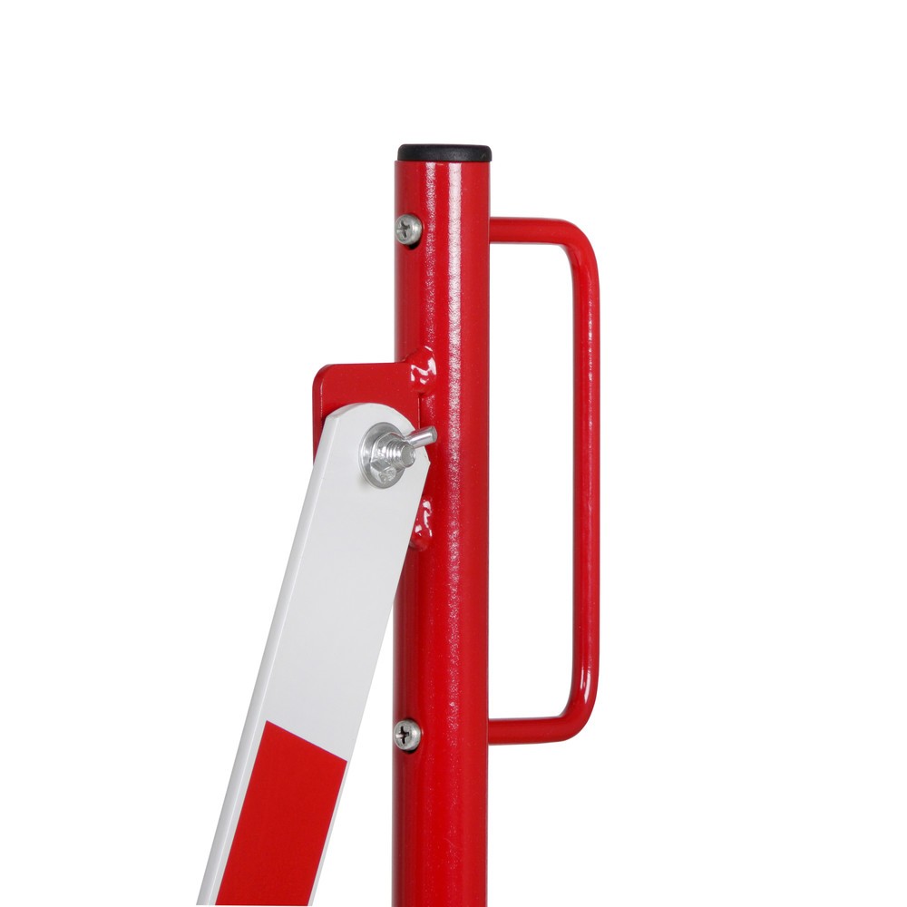 Productafbeelding nr. 9: Schaarhek, wielen aan beide zijden, breedte 4.000 mm, rood/wit