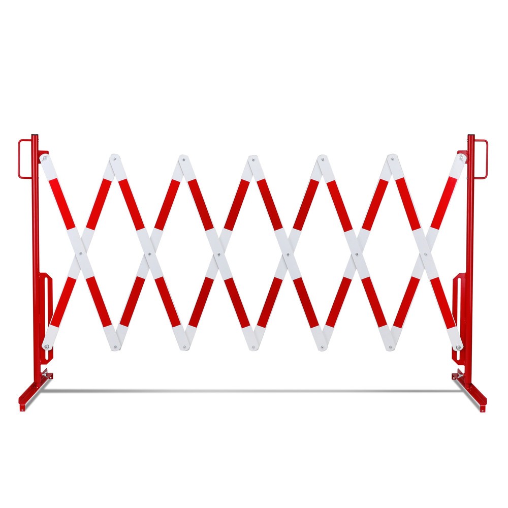 Productafbeelding nr. 10: Schaarhek, voetjes aan beide zijden, breedte 4.000 mm, rood/wit