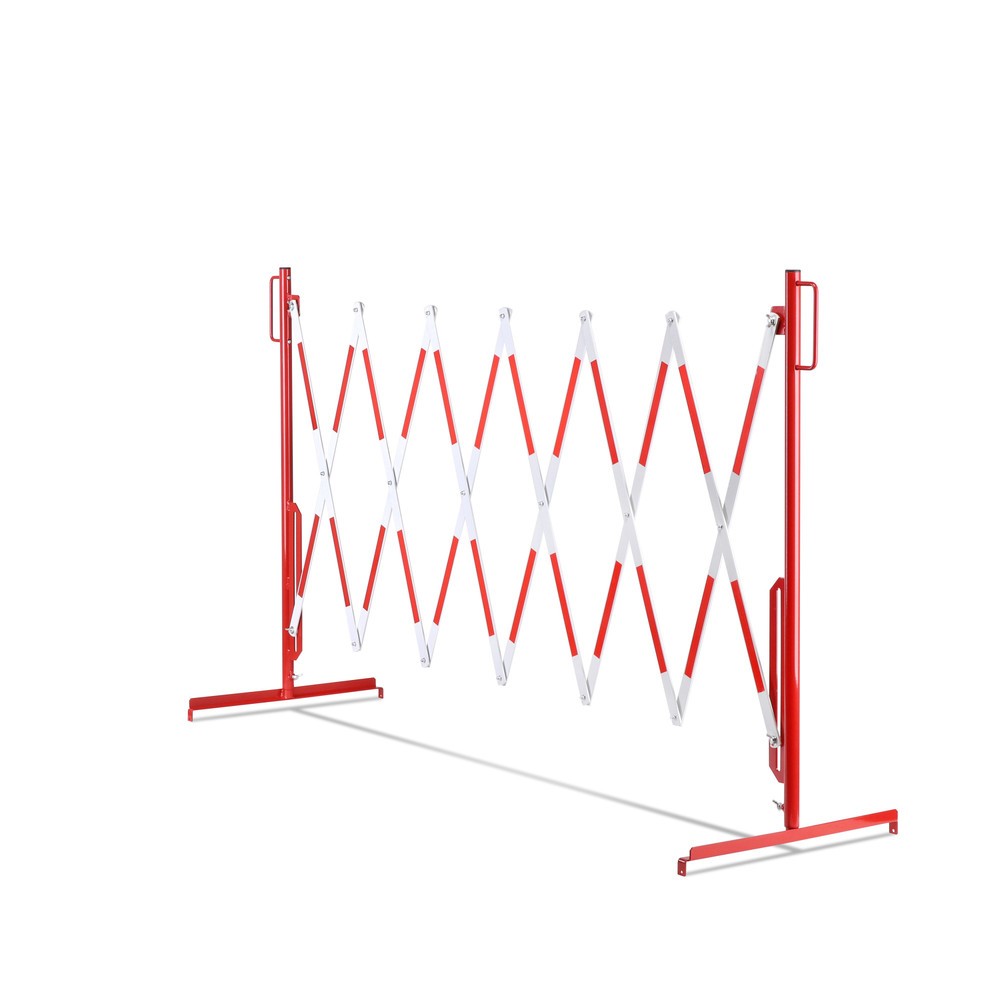 Productafbeelding nr. 11: Schaarhek, voetjes aan beide zijden, breedte 3.600 mm, rood/wit