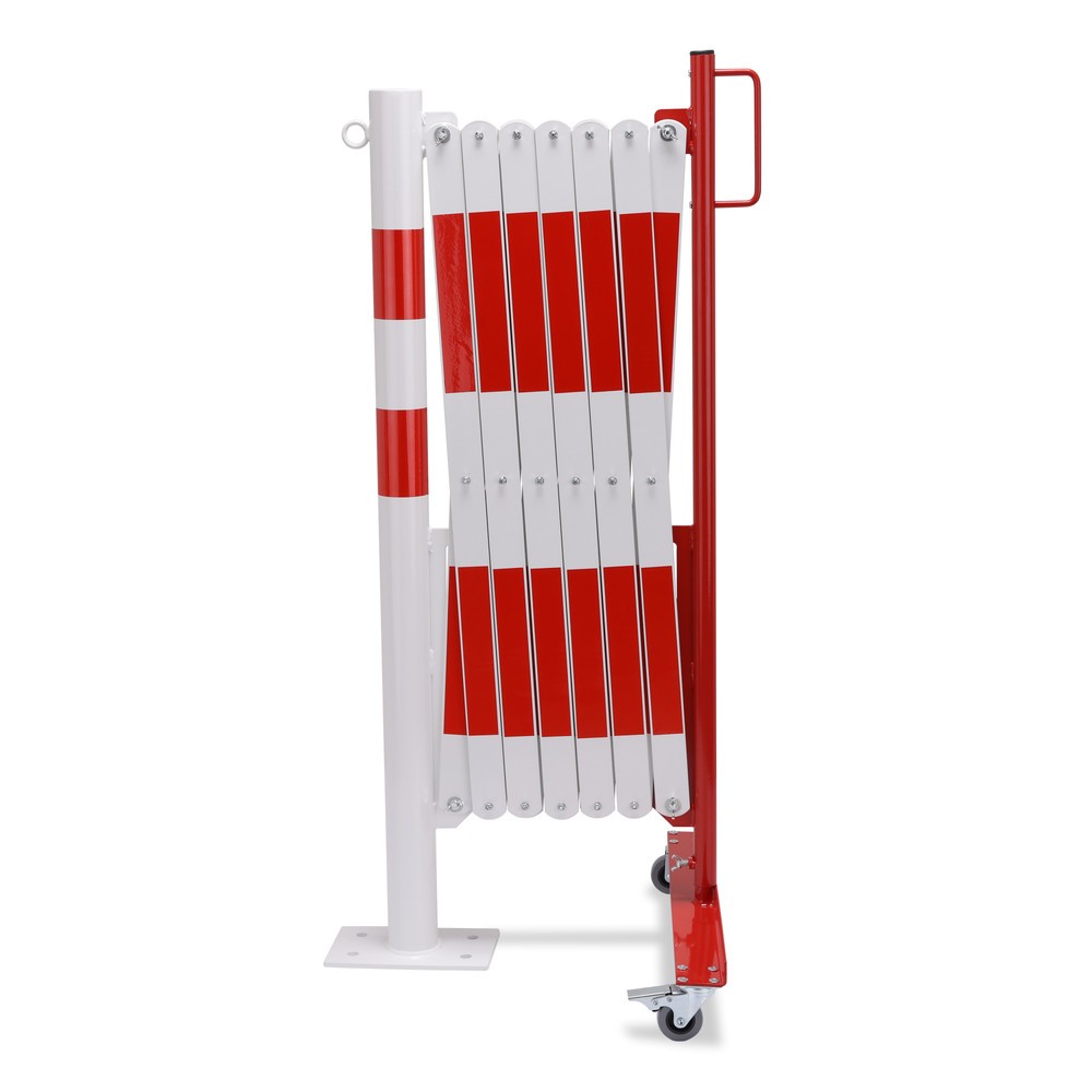 Productafbeelding nr. 1: Schaarhek met afzetpaal, Ø 60 mm, breedte 4.000 mm, rood/wit