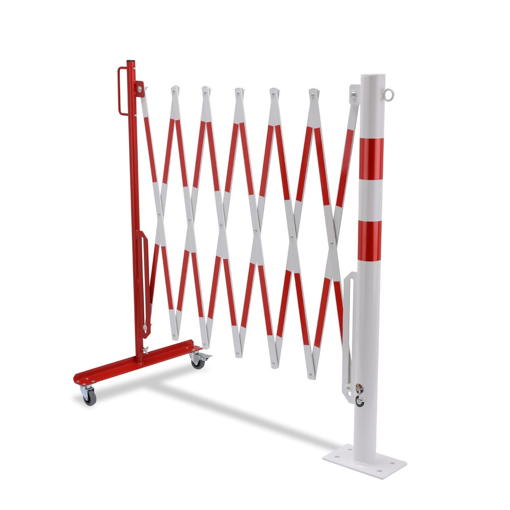Productafbeelding nr. 6: Schaarhek met afzetpaal, Ø 60 mm, breedte 3.600 mm, rood/wit
