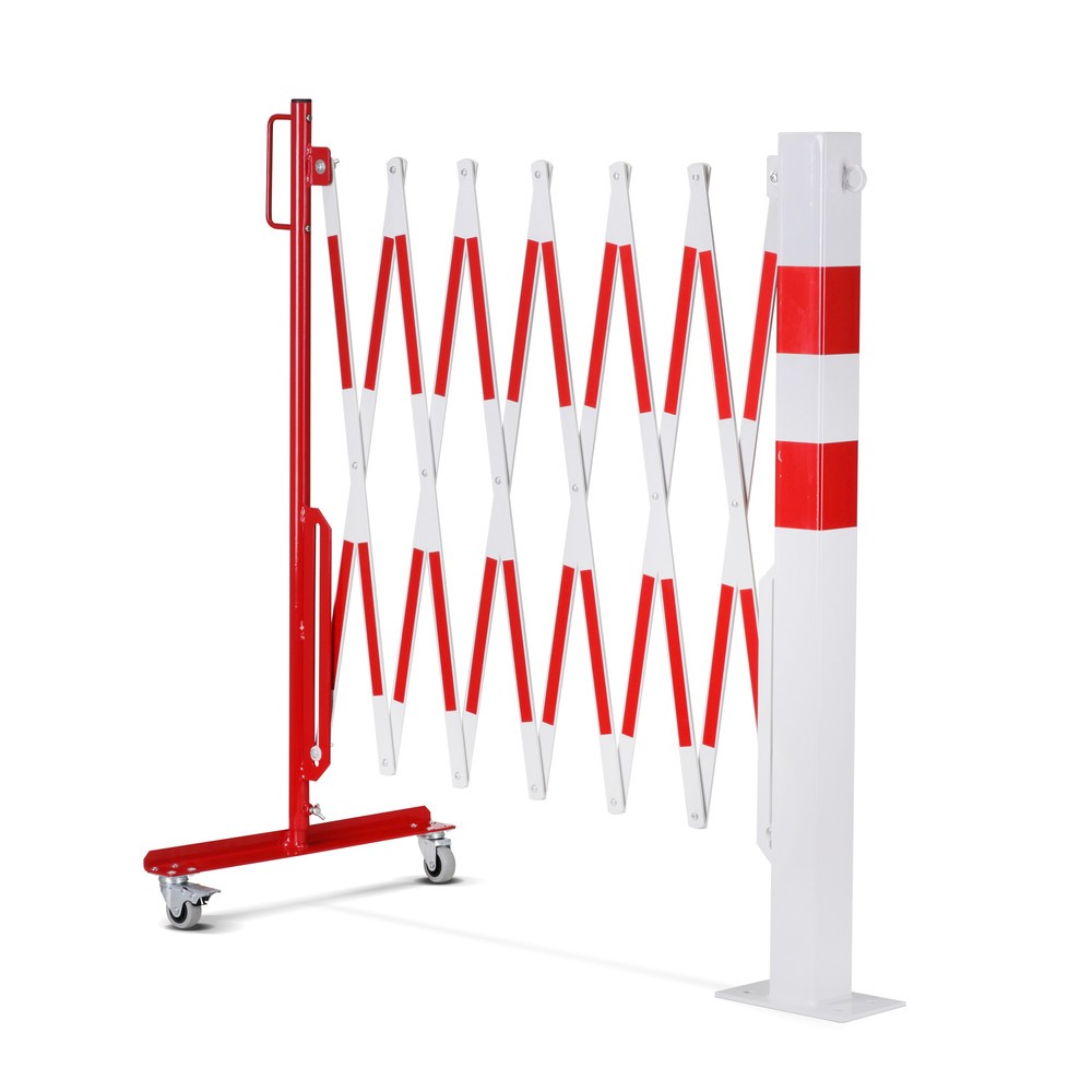 Productafbeelding nr. 6: Schaarhek met afzetpaal, 70 x 70 mm, breedte 3.600, rood/wit