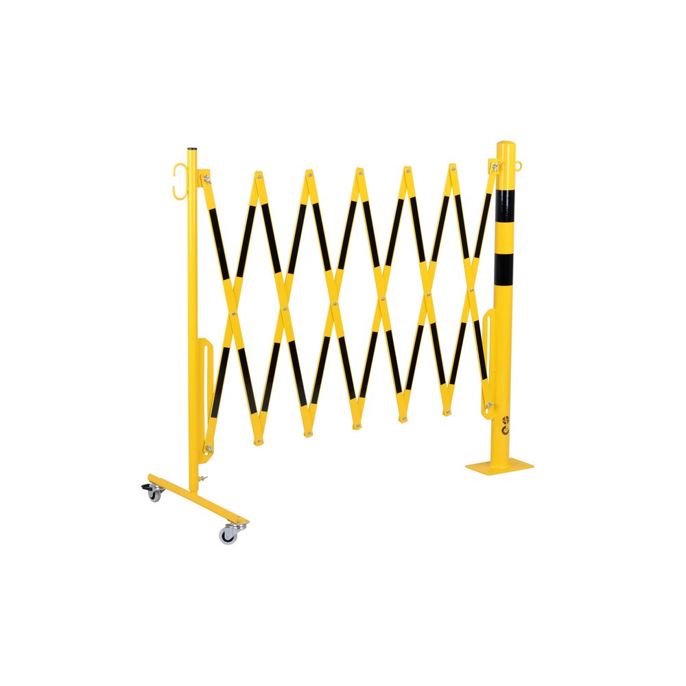 Productafbeelding nr. 2: Schaarhek met afzetpaal, Ø 60 mm, breedte 3.600 mm, zwart/geel