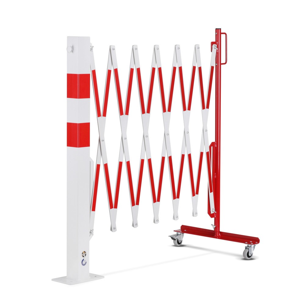 Productafbeelding nr. 8: Schaarhek met afzetpaal, 70 x 70 mm, breedte 3.600, rood/wit