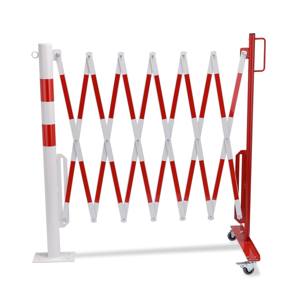Productafbeelding nr. 10: Schaarhek met afzetpaal, Ø 60 mm, breedte 3.600 mm, rood/wit
