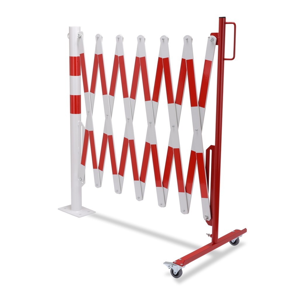 Productafbeelding nr. 10: Schaarhek met afzetpaal, Ø 60 mm, breedte 4.000 mm, rood/wit