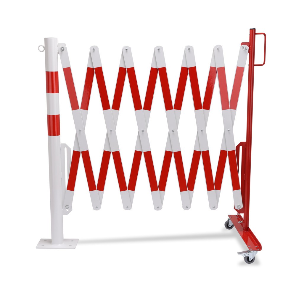 Productafbeelding nr. 11: Schaarhek met afzetpaal, Ø 60 mm, breedte 4.000 mm, rood/wit