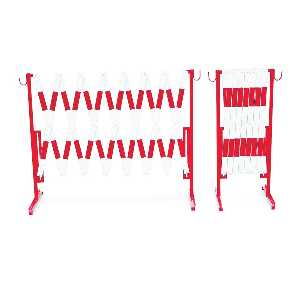 Product afbeelding: Schaarhek van staal, rood/wit