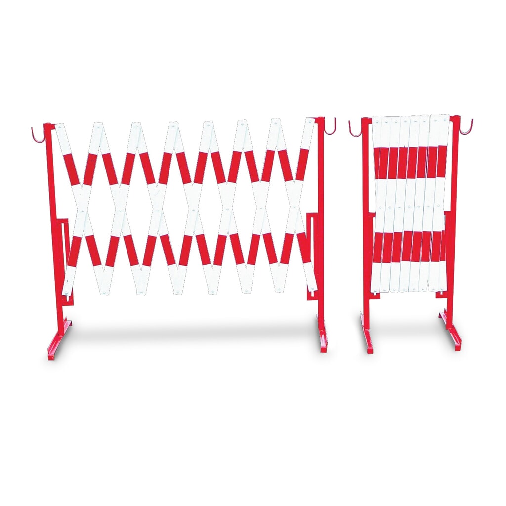Schaarhek van staal, rood/wit Product afbeelding: Schaarhek van staal, rood/wit