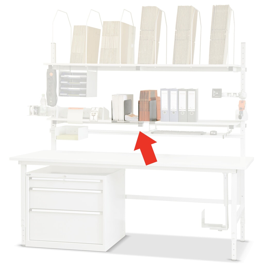 Product afbeelding: Scheidingsplaten voor paktafel, 3 stuks, verzinkt