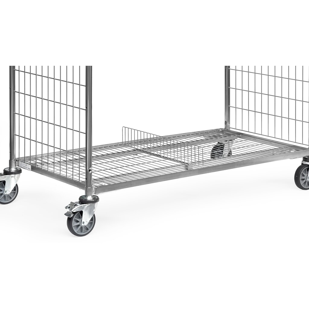 Scheidingsrooster voor rijframe voor orderpickwagen fetra®, breedte 510 mm Product afbeelding: Scheidingsrooster voor rijframe voor orderpickwagen fetra®, breedte 510 mm