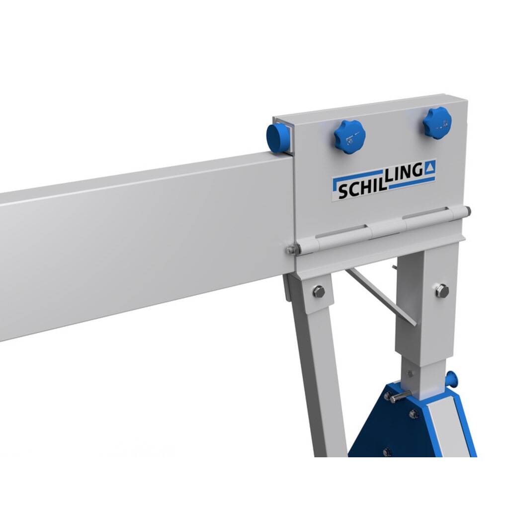 Productafbeelding nr. 2: Aluminium portaalkraan met scheidbare steun, bevestigingspunt 2.310-4.010 mm, lengte 6.000 mm, laadcapaciteit 1.000 kg