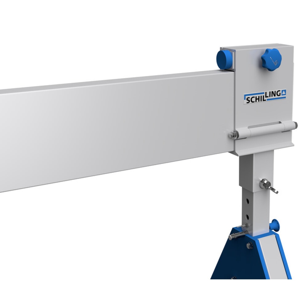 Productafbeelding nr. 5: Aluminium portaalkraan met deelbare dubbele traverse, verrijdbaar, inhaakpunt 2.613-3.363 mm, draagvermogen 2.000 kg
