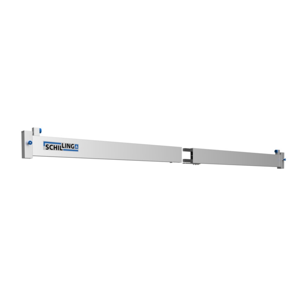 Productafbeelding nr. 12: Aluminium portaalkraan met deelbare dubbele traverse, verrijdbaar, inhaakpunt 2.613-3.363 mm, draagvermogen 2.000 kg