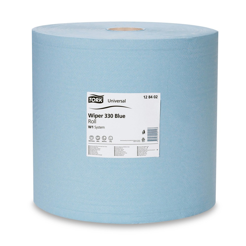 Product afbeelding: Poetsdoekjes TORK® Extra sterk, h x b 340 x 370 mm, 1 rol, blauw