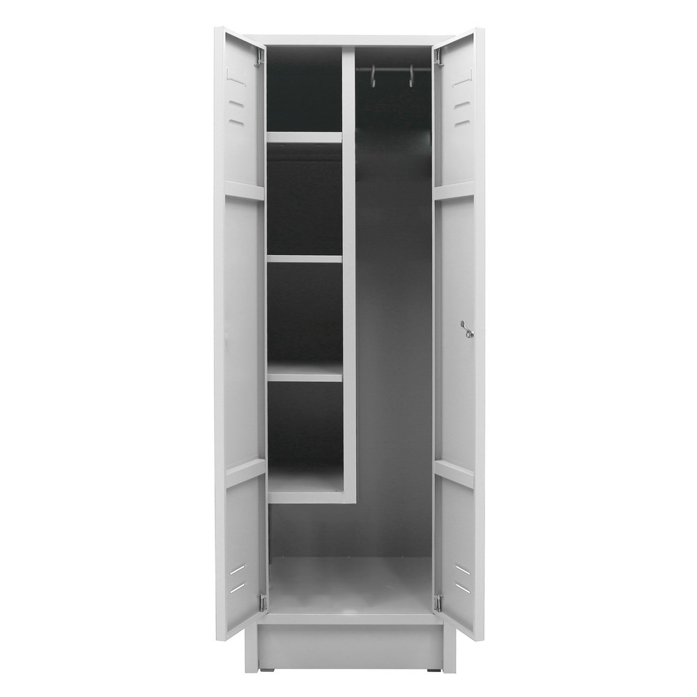 Productafbeelding nr. 2: Schoonmaakkast HEMMDAL HPZ-1, cilinderslot, hxbxd 1800 x 600 x 500 mm, lichtgrijs