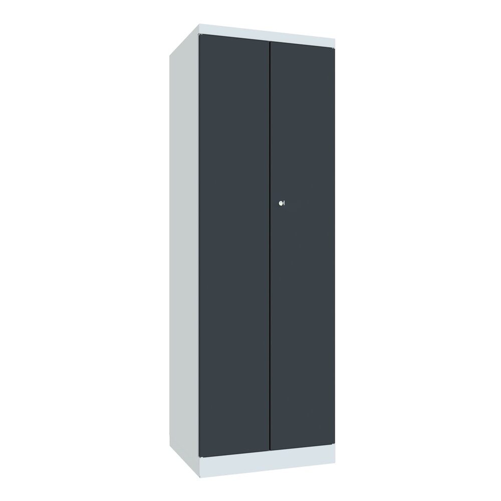 Product afbeelding: Schoonmaakkast PAVOY, hxbxd 1.800 x 600 x 500 mm, antracietgrijs, lichtgrijs